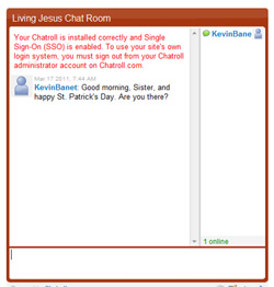 Chat room window