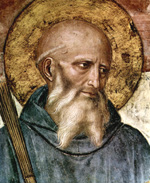 St. Benedict, Fra Angelico, 150px wide