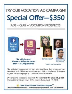 Special Offer - Ad Program flyer 8.5 x 11, NM 2018 | Vocation Promotion